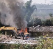 南充一挖机自燃 发动机被烧 车主损失惨重！