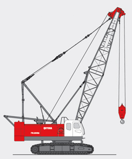 抚挖 QUY80A 液压履带式起重机 履带起重机