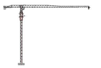 克瑞PT180(6525)平头系列塔式起重机高清图 - 外观