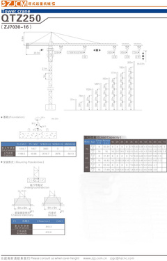 浙江建机 QTZ250(ZJ7030-16) 塔式起重机