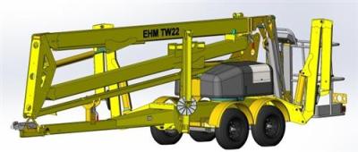 东迈重工TW22/TW37型拖车轮式高清图 - 外观