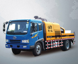 青福HBCS80车载式混凝土输送泵高清图 - 外观