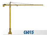 川建C6015水平臂塔式起重机高清图 - 外观