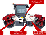【关键元件】戴纳派克双钢轮压路机，均使用国际进口品牌关键元件，保障机器的稳定运行；