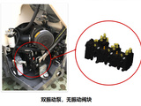 【振动系统】1.采用双振动泵的振动系统设计，减少了振动阀，确保更高的系统效率，降低燃油消耗和所需维护成本；
2.双泵振动系统，一个前振一个后振，可以根据需要选择关闭或开启；
3.振动包轻量化设计，节省能耗。