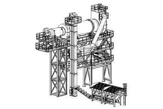 山推建友 LB3000-5F L5F沥青混合料搅拌站高清图 - 外观